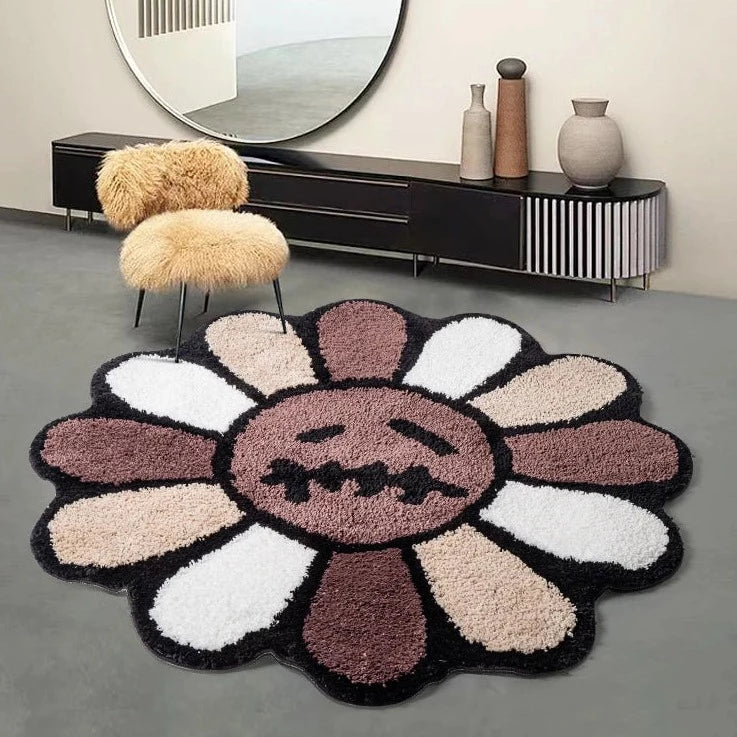 Smiling flower Rug