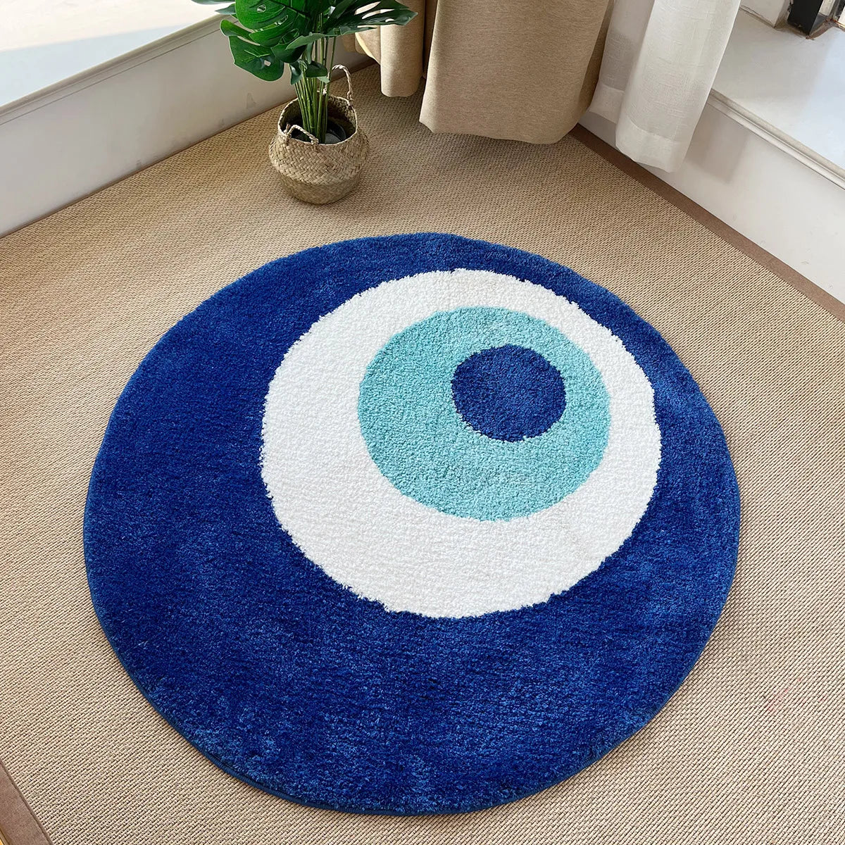 Blue Circle Harmony Rug