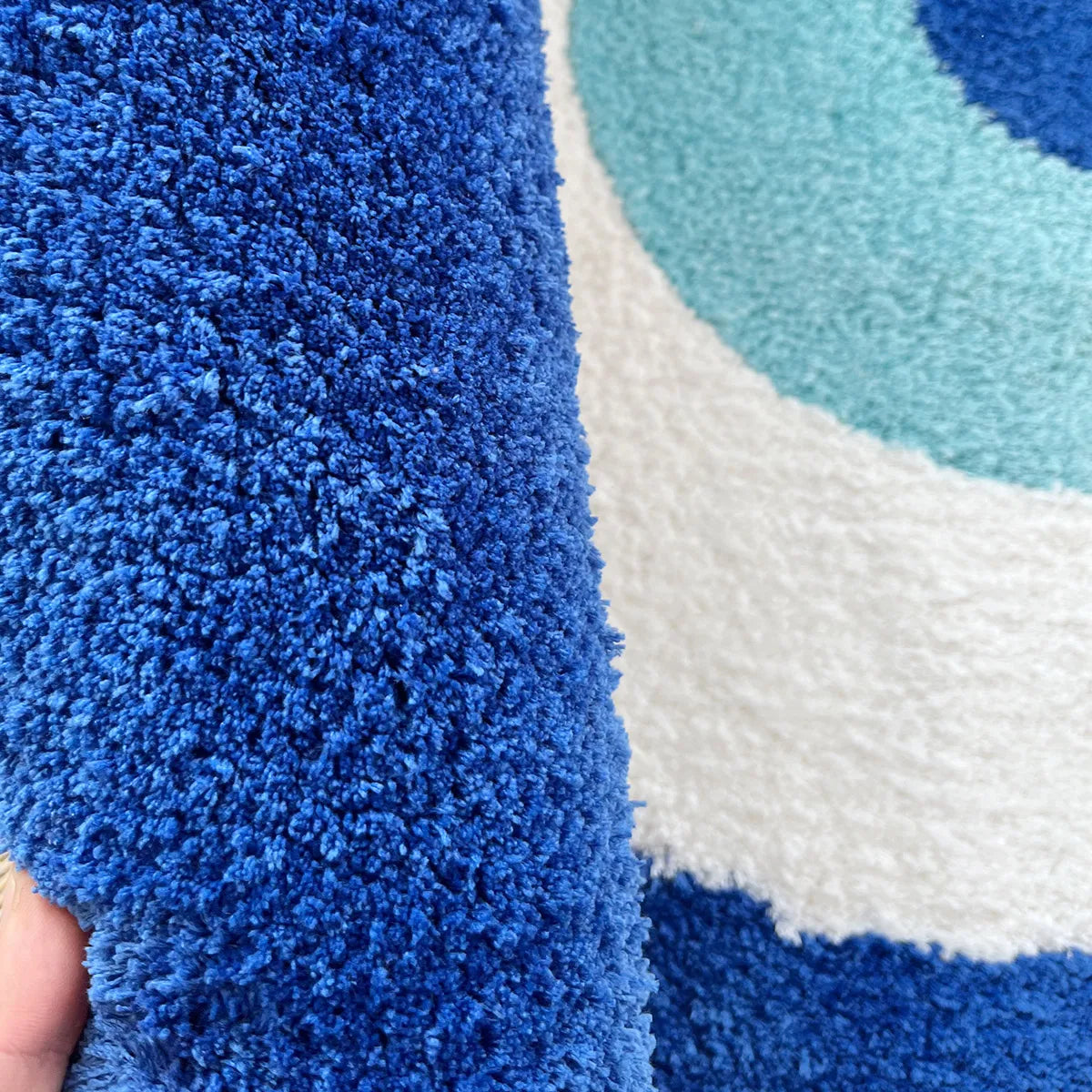 Blue Circle Harmony Rug