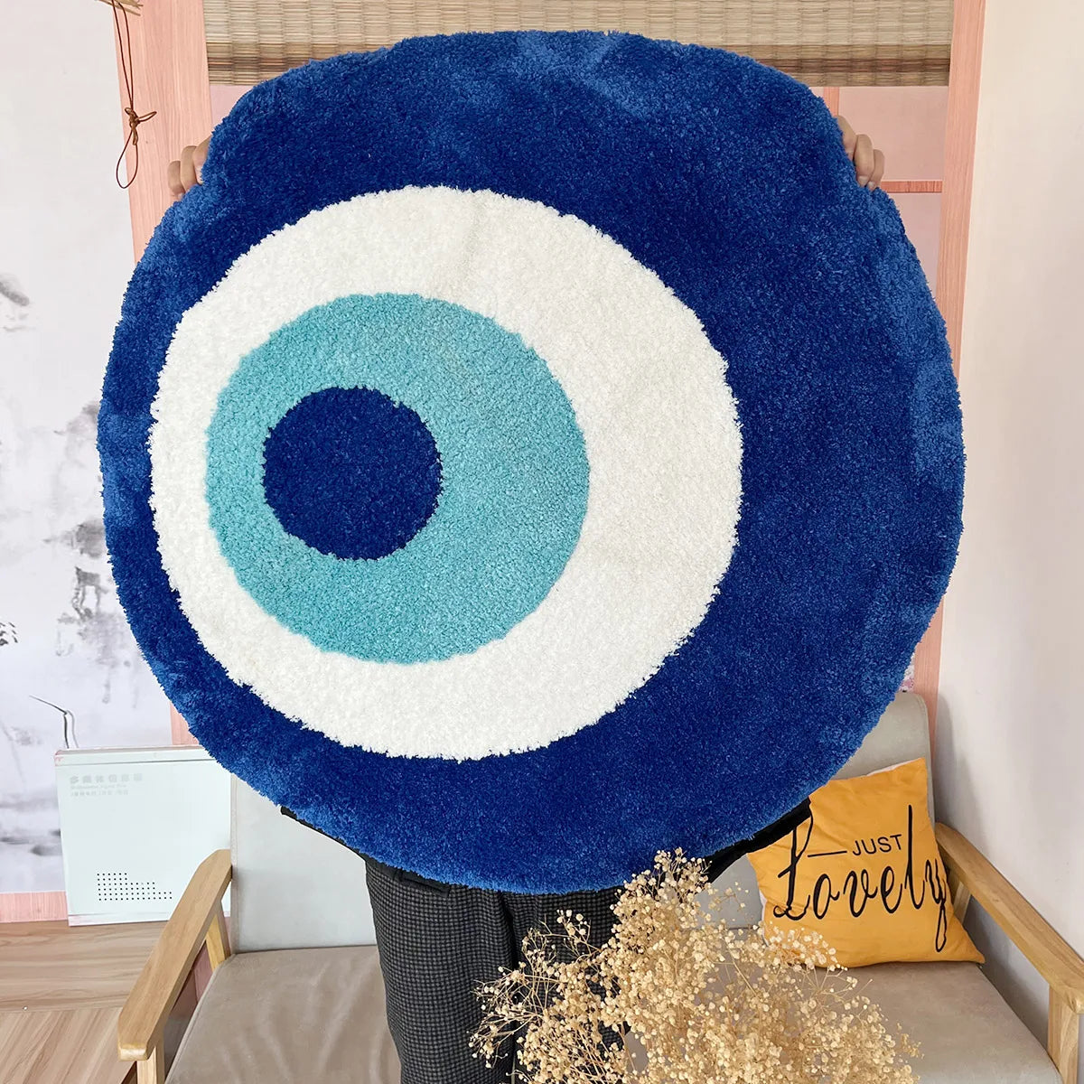 Blue Circle Harmony Rug