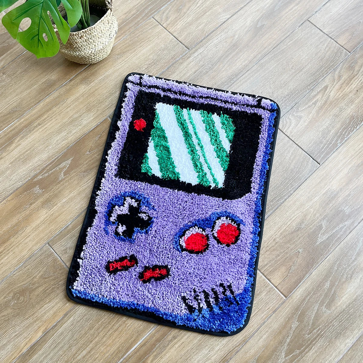 Retro Purple Console Rug